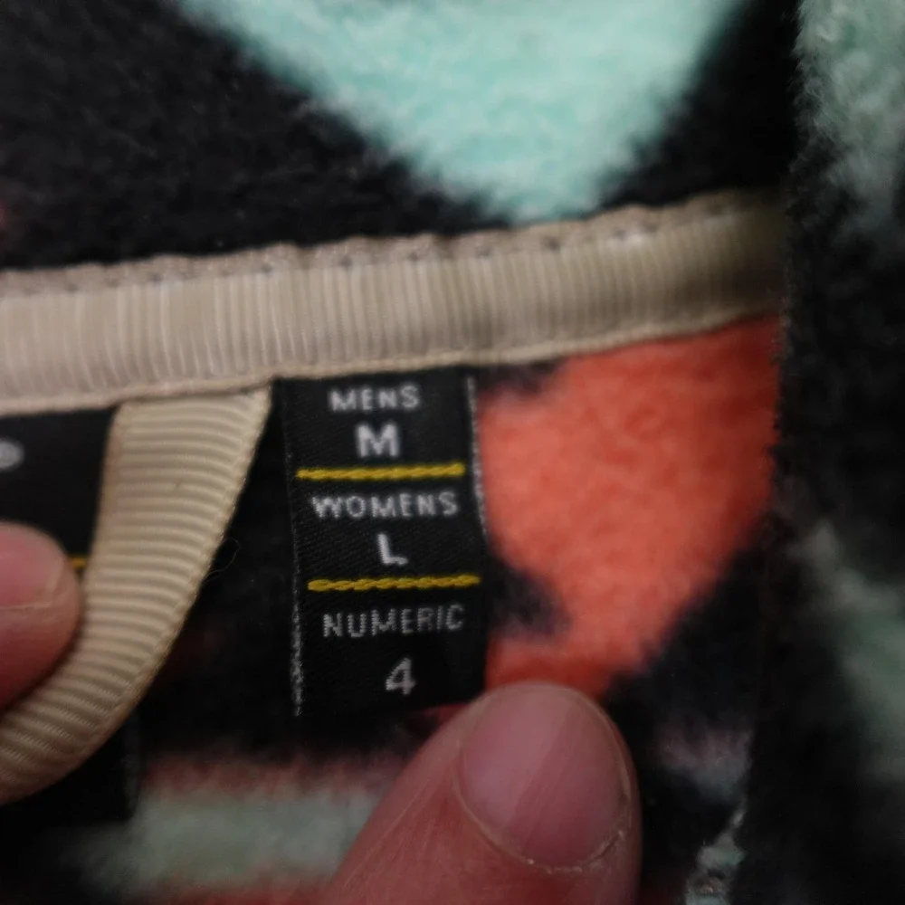 WeSC Jacket Mens Medium Moritz Aztec Fleece Full Zip Outdoor Hiking M414575T